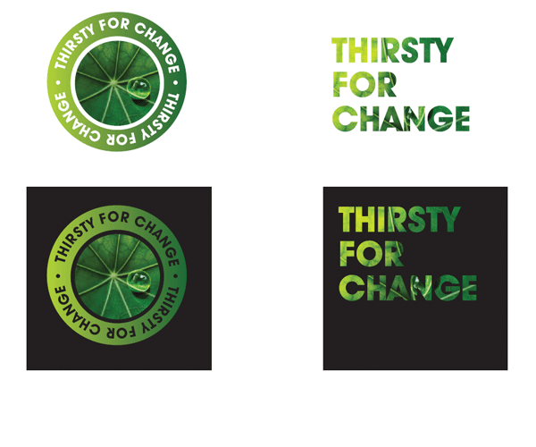 Thirsty for Change branding