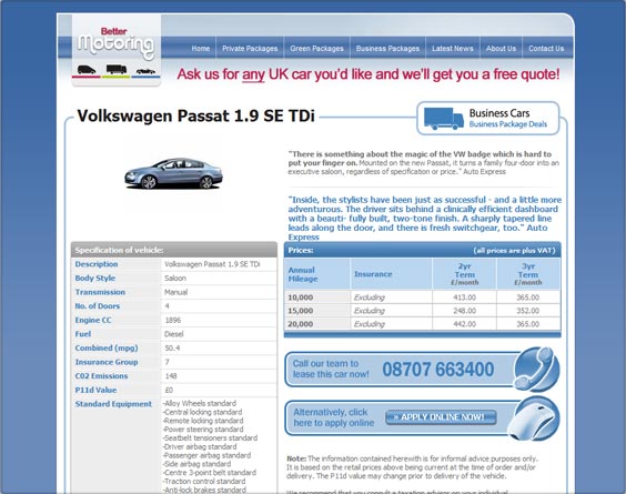 Better Motoring website