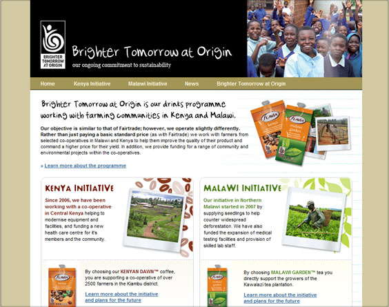 Brighter Tomorrow website
