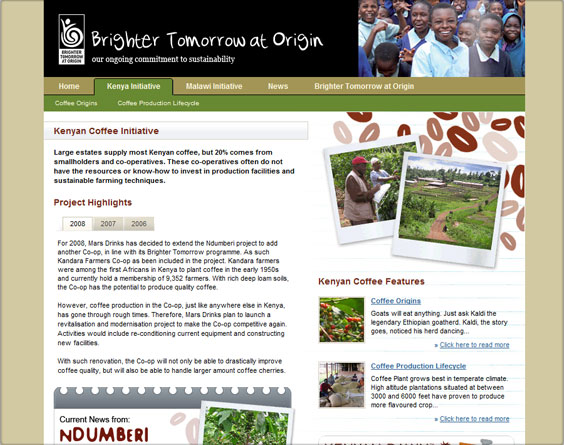 Brighter Tomorrow website
