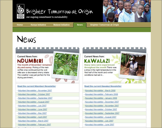 Brighter Tomorrow website