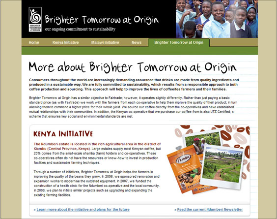 Brighter Tomorrow website