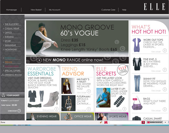 ELLE website