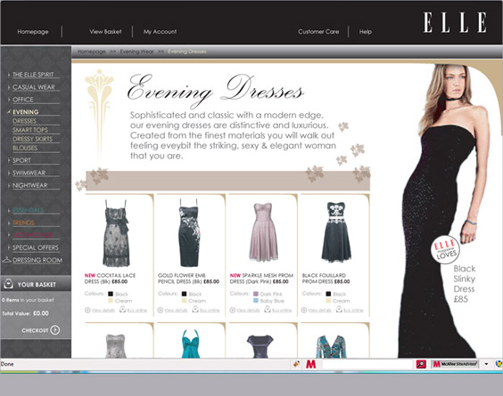 ELLE website