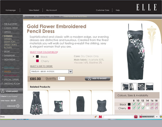 ELLE website