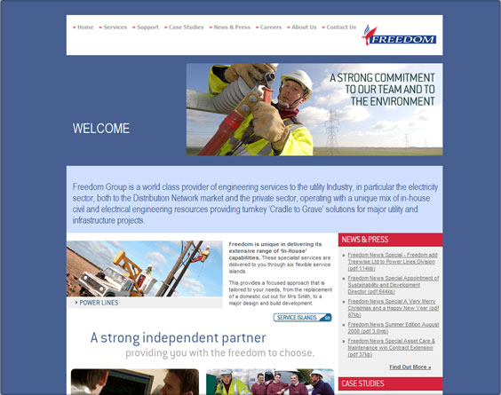 Freedom Group website