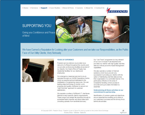 Freedom Group website
