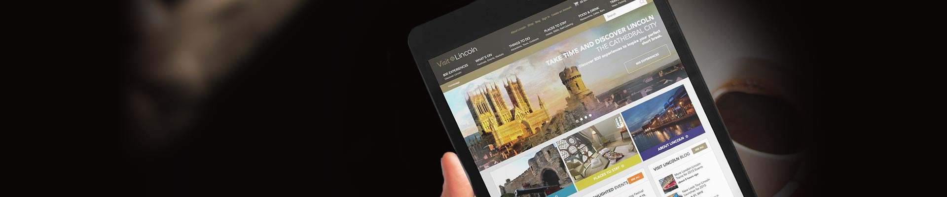 Website design for Lincoln tourism. Discover how we help raise the profile of the historic city of Lincoln