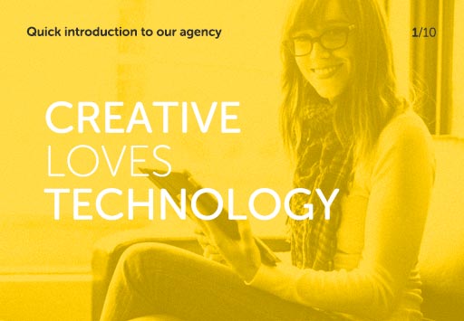 Quick introduction to our agency - Creative Loves Technology